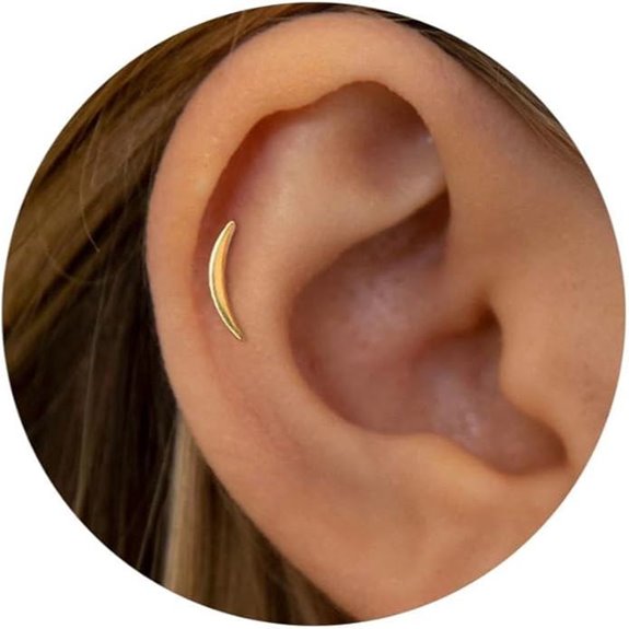 Tiny Flat Back Nose and Cartilage Earrings