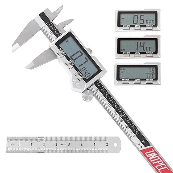 Stainless Steel Digital Caliper & Rule Set (IP54)