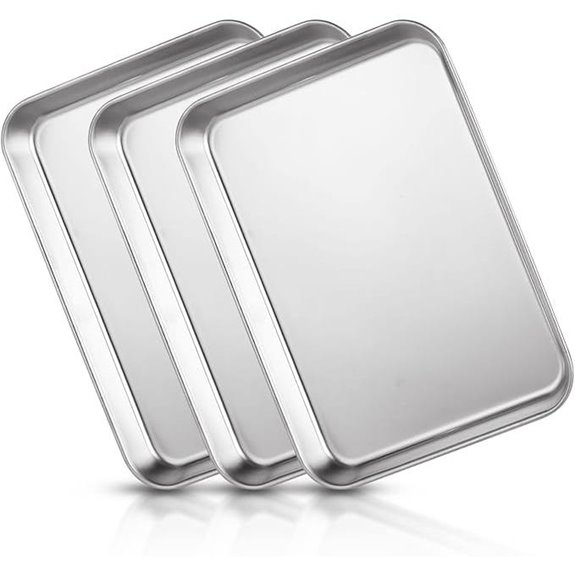 3PCS Stainless Steel Medical Dental Trays