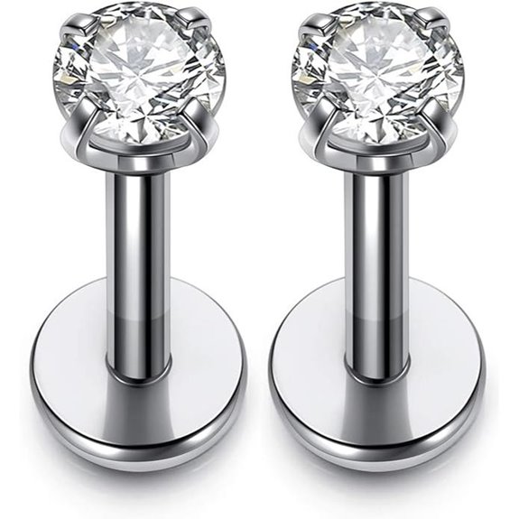 PiercingJ 16g Stainless Steel Lip and Helix Rings