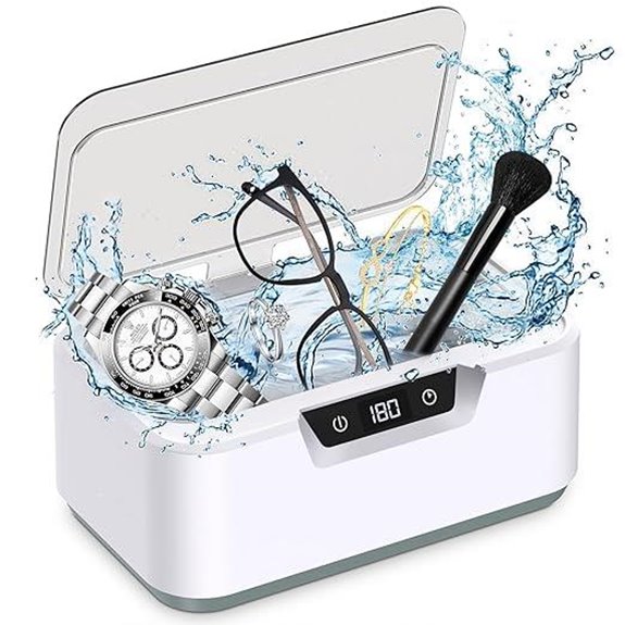 Ultrasonic Jewelry Cleaner with Timer and Stainless Steel