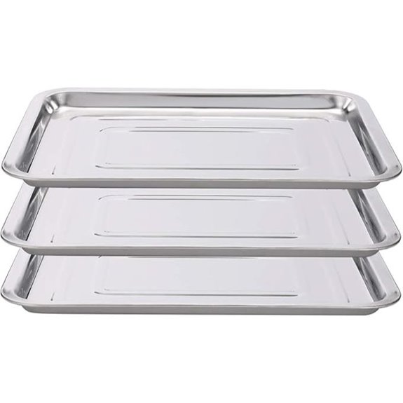 Star Tattoo 3 Pack Stainless Steel Trays
