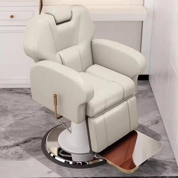 Professional Reclining Styling Chair with Steel Frame