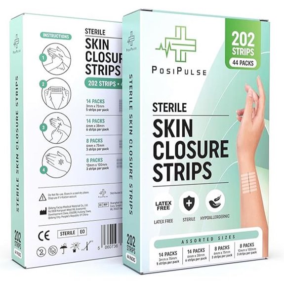 Sterile Skin Closure Strips 202 Count Latex-Free