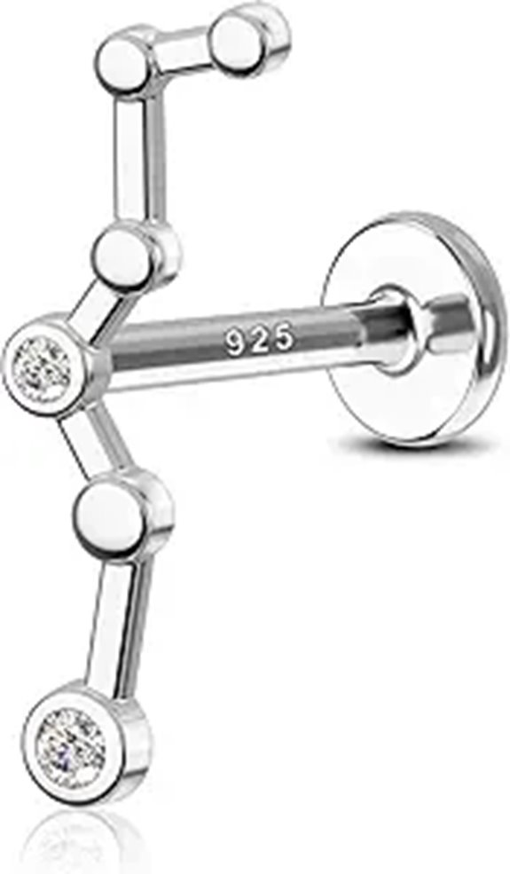 COCHARM Sterling Silver Helix Earring for Cartilage