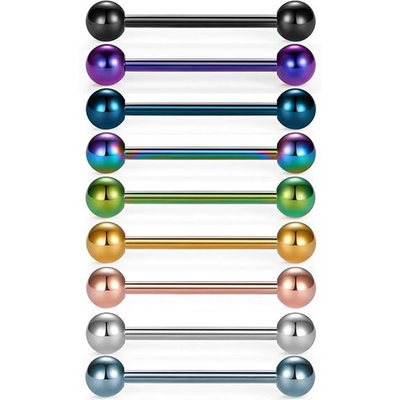 VCMART 12-18mm Surgical Steel Body Piercing Jewelry