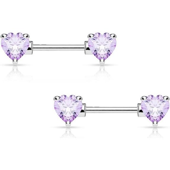 BodyJewelryOnline 2PCS 316L Surgical Steel Nipple Rings