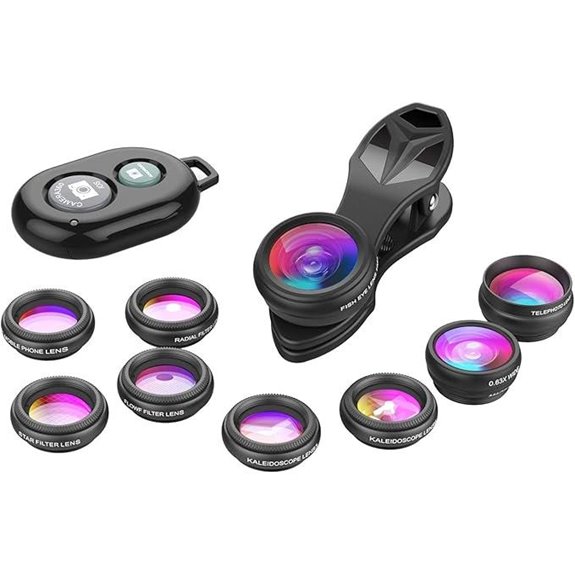Apexel 10-in-1 Smartphone Camera Lens Kit with Remote