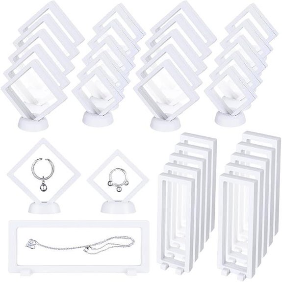 30 Pack 3D Floating Display Stands with Base