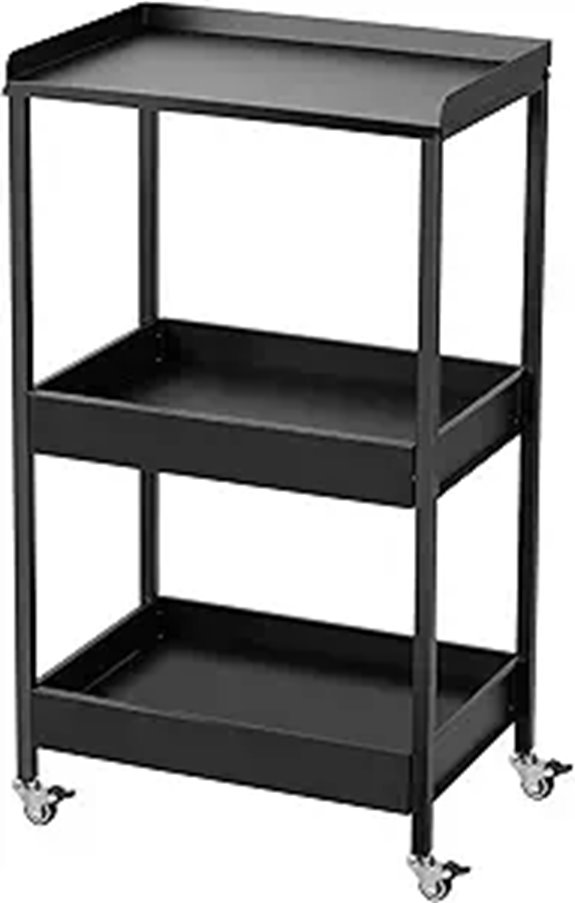 Poarmeey 3-Tier Tattoo Trolley with Storage