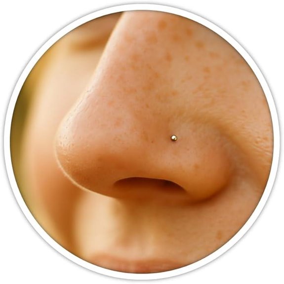 Jolliz 14K Gold Filled Nose Stud - Tiny 1mm Ball