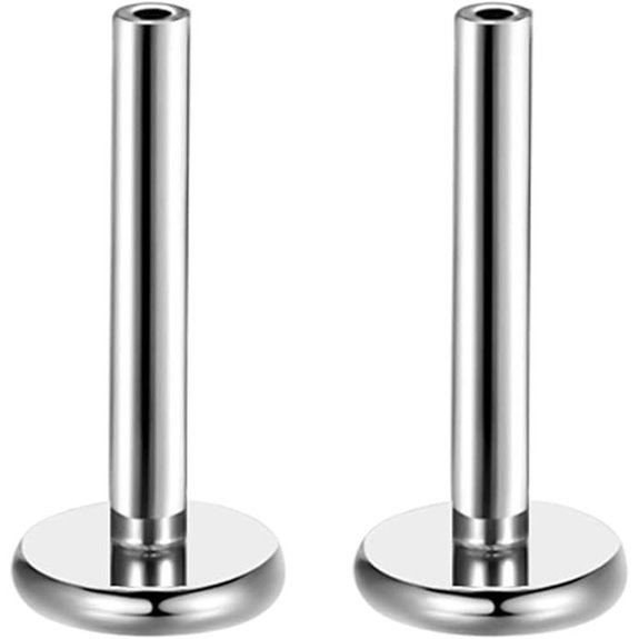 Titanium Threadless Bar Earrings for Multiple Piercings