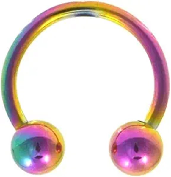 Titanium Horseshoe Barbell 12mm Diameter (2 Pack)