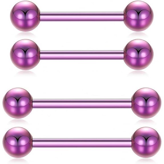 G23 Titanium Barbell & Nipple/Tongue Rings (Pair)