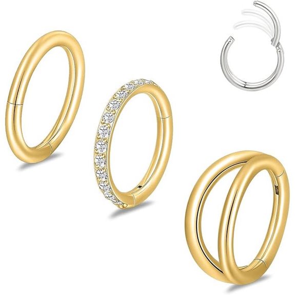 Limerencia Titanium Earrings & Nose Rings (3 Pack)