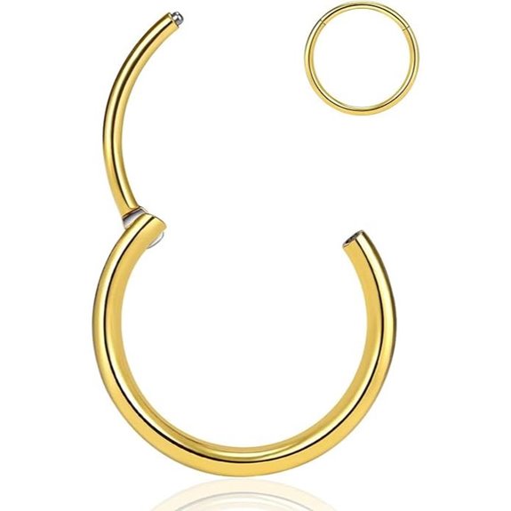 Titanium Nose Rings 20G-16G Hoops Septum Cartilage Earrings