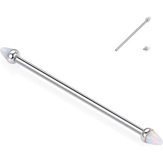 GAGABODY Titanium Industrial Barbell Piercing Jewelry