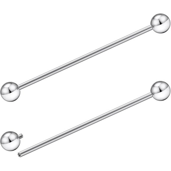 Dyknasz Titanium Industrial Piercing Jewelry (16g & 14g)