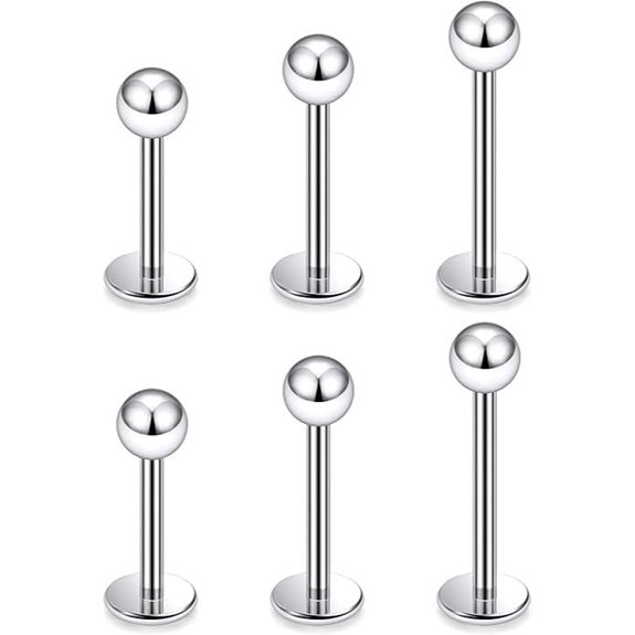 titanium lip and ear jewelry