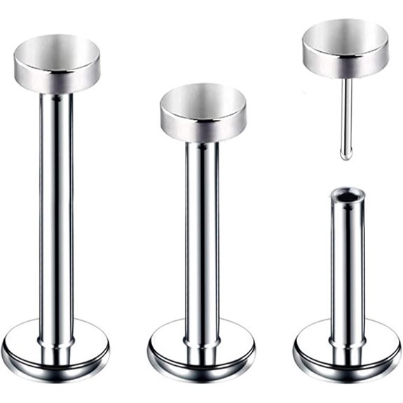 3pcs Titanium Lip and Cartilage Piercing Set