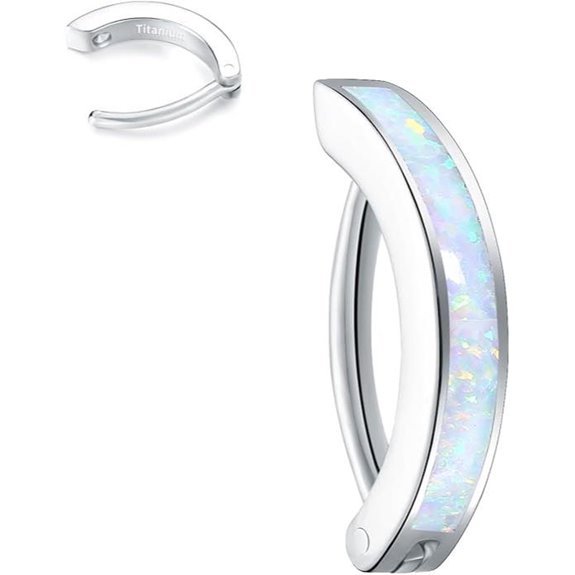 VOJO 14G Titanium Belly Button Ring Hoop Navel