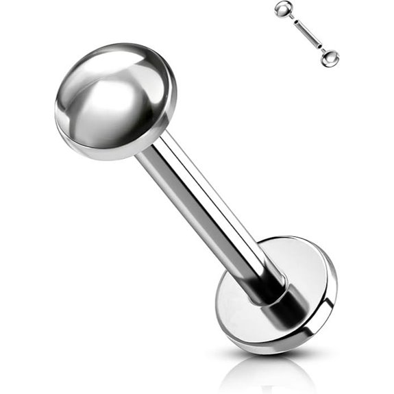 COCHARM G23 Titanium Tongue Ring 14g Nickel-Free