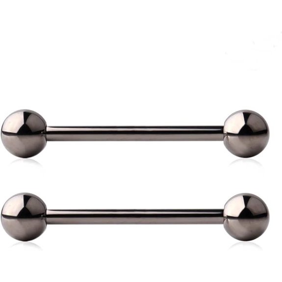 Ruifan Titanium Threaded Nipple Piercing Jewelry Barbell