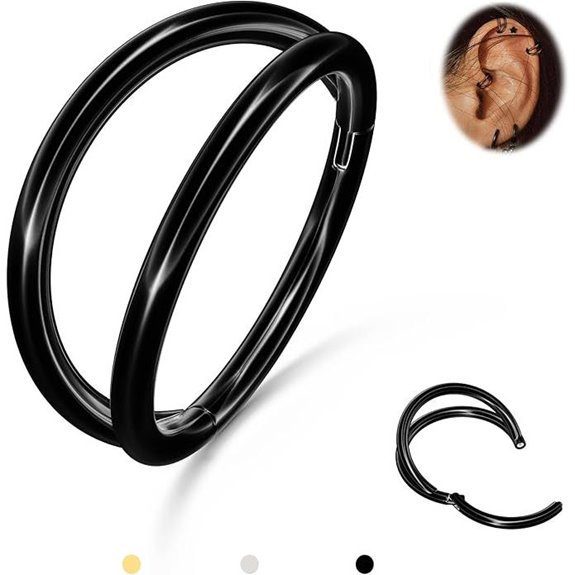 BodyBonita G23 Titanium Nose Hoop and Septum Rings