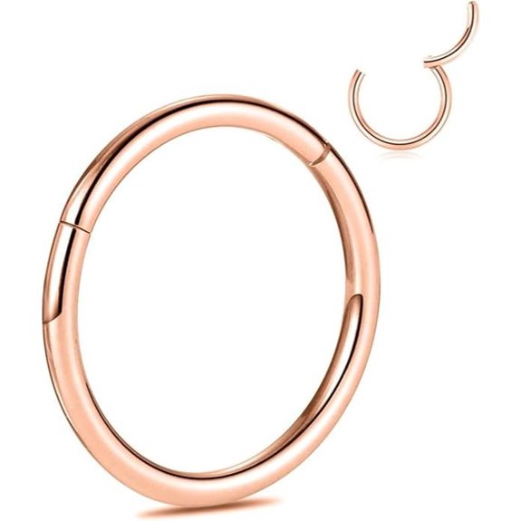 PEAKLINK G23 Titanium Nose & Septum Hoop Jewelry