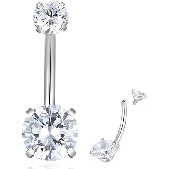 ORANGELOVE G23 Titanium Belly Button Piercing Jewelry