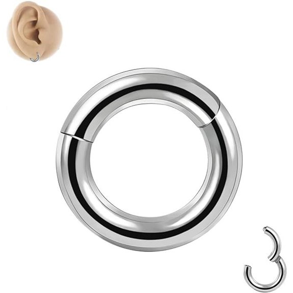 G23 Titanium Septum & Body Piercing Rings