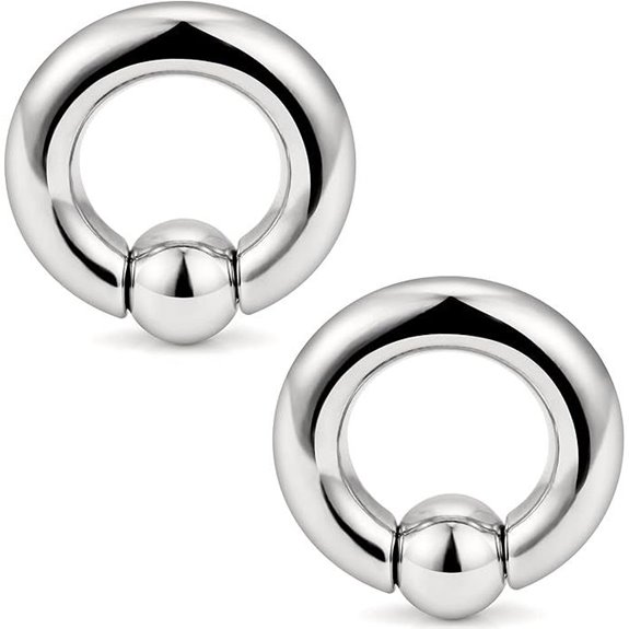 Titanium Septum Rings & Gauges Piercing Kit