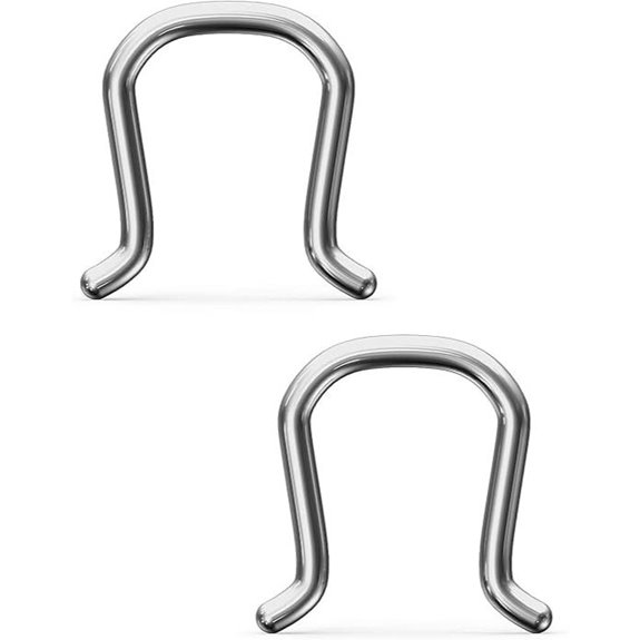 Ocptiy Titanium Septum Rings for Sensitive Skin