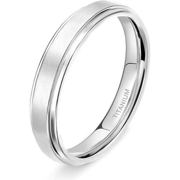 TIGRADE Titanium Wedding Rings for Men & Women