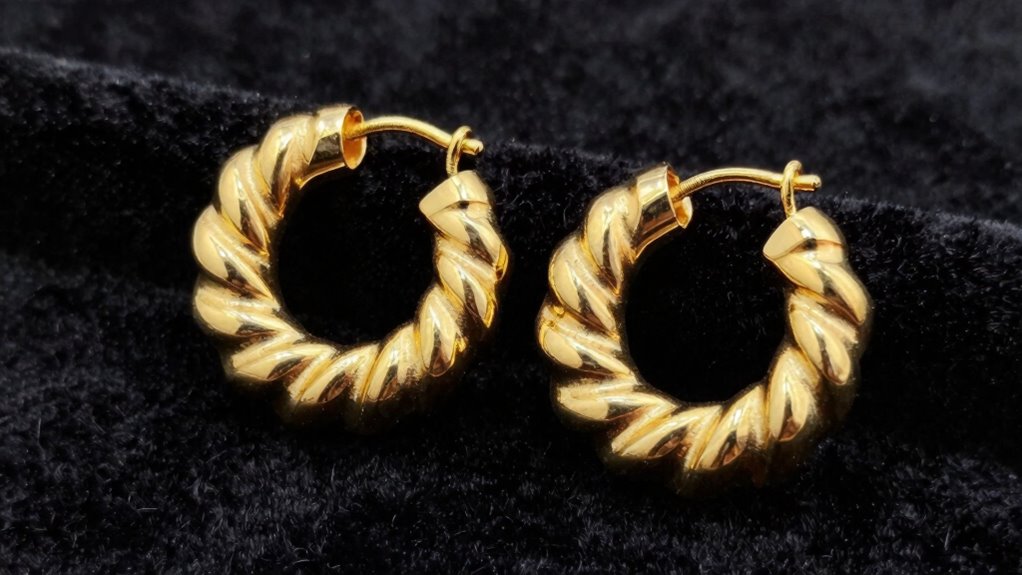 top 12 gold helix earrings