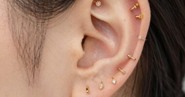 top 14k gold ear studs