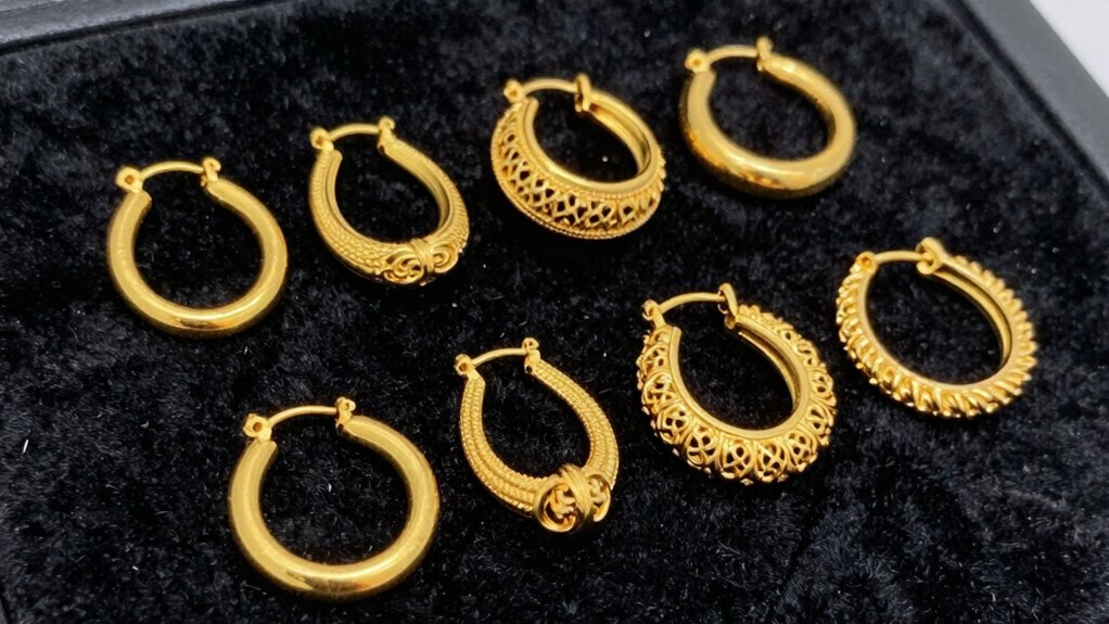 top 18k gold nose hoops