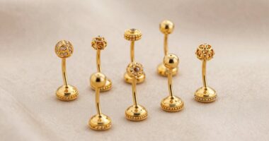 top 8 gold belly rings