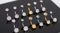 top cz belly button rings