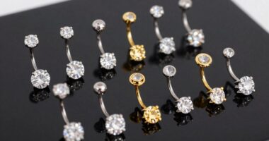 top cz belly button rings