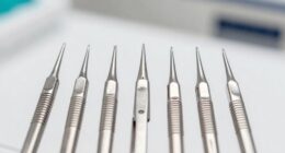 top dermal forceps clamps