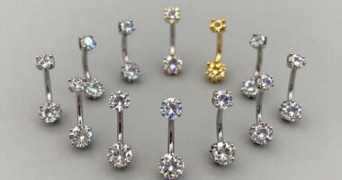 top diamond navel jewelry