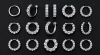 top diamond nose hoop styles