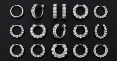 top diamond nose hoop styles