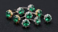 top emerald nostril studs