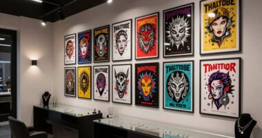 top piercing studio decor posters