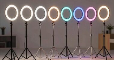 top ring light tripods