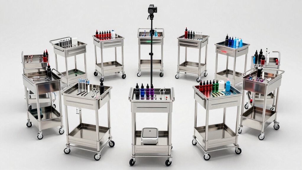 top rolling tattoo cart options