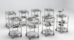 top stainless instrument trolleys