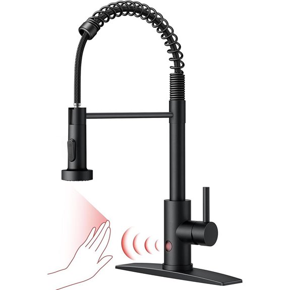 FORIOUS Touchless Kitchen Faucet with Motion Sensor
